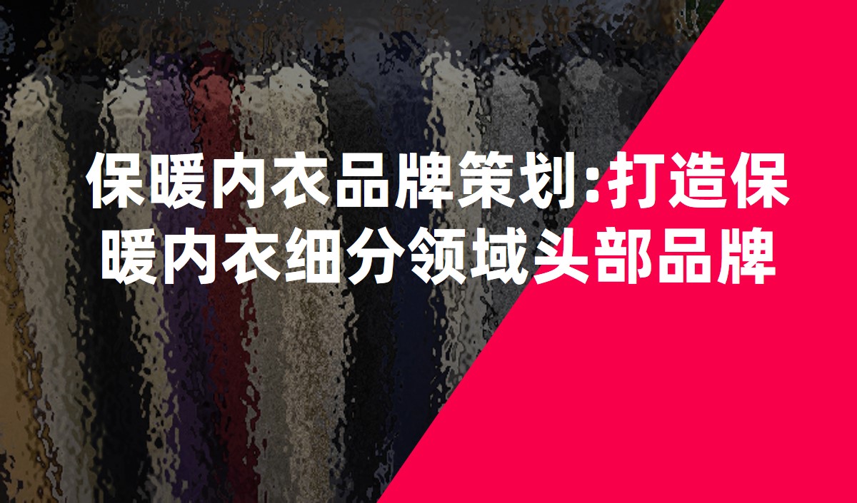 保暖內衣品牌策劃:打造保暖內衣細分領域頭部品牌